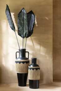 Vase Muster Terracotta/Seegras