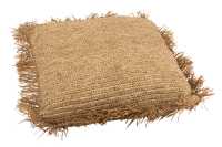 Coussin Carre Raphia Naturel Large