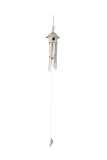 Wind Chime Bird House Bamboo White