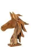 Horse Head Pieces Teak Wood