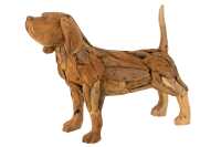 Dog Pieces Teak Wood Natural