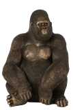 Gorilla Resina Marrone Scuro Large