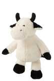 Cow Plush Ecru/Black Large