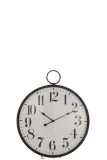 Horloge Rond Boule Verre Metal