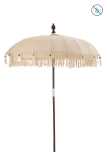 Parasol Kwastjes/Schelpen Beige