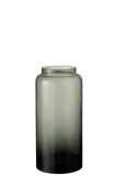 Vase Droit Long Verre Gris Small