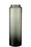 Vase Droit Long Verre Gris Large