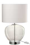 Lamp Transparant Glas/Textiel