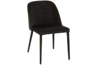 Silla Charlotte Textil/Metal Negro