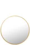 Mirror Mona Round Iron/Glass Gold