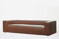 Sofa 4silla Moderno Marron Oscuro