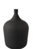 Vase Carafe Verre Mat Noir