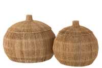 Set 2 Baskets Dantya Ball Jute