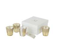 Box 4 Scented Candle M-Chic Glass