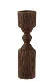 Candle Holder Pillar Mango Wood