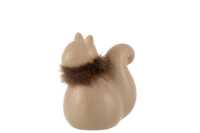 Squirrel Porcelain Brown Large