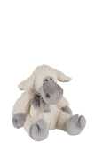 Sheep+Scarf Plush Ecru/Grey Medium