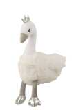 Swan Plush White/Grey/Silver Large