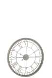 Clock Roman Numerals Metal/Glass