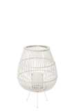 Lantern Daya Wood Matt White Large