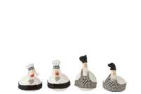 Chicken Chef Ceramic White/Black S