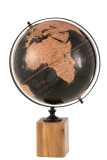 Globe Sur Pied Bois Noir/Marron