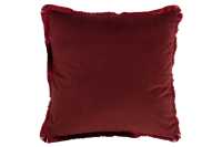 Cushion Alpha Square Polyester Red