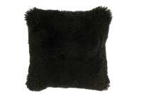 Coussin Carre Peau De Mouton Vert