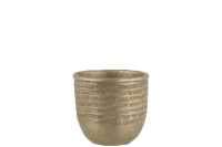 Flowerpot Chalet Cement Green/Gold