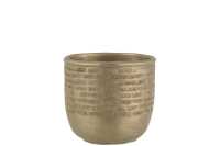 Flowerpot Chalet Cement Green/Gold