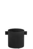 Cachepot Rond Metal Noir Small