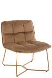 Silla Lounge Lisa Metal/Textil