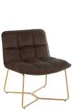 Silla Lounge Lisa Metal/Textil