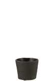 Flowerpot Bar Cement Black Small