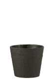 Flowerpot Bar Cement Black Large