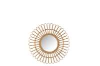 Mirror Ellen Round Rattan Natural