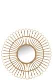 Mirror Ellen Round Rattan Natural