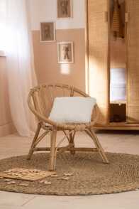 High Chair Ellen Round Rattan