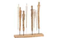 Figuren 8 Dun Mango Hout/Aluminium