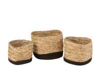 Set Of 3 Baskets Square