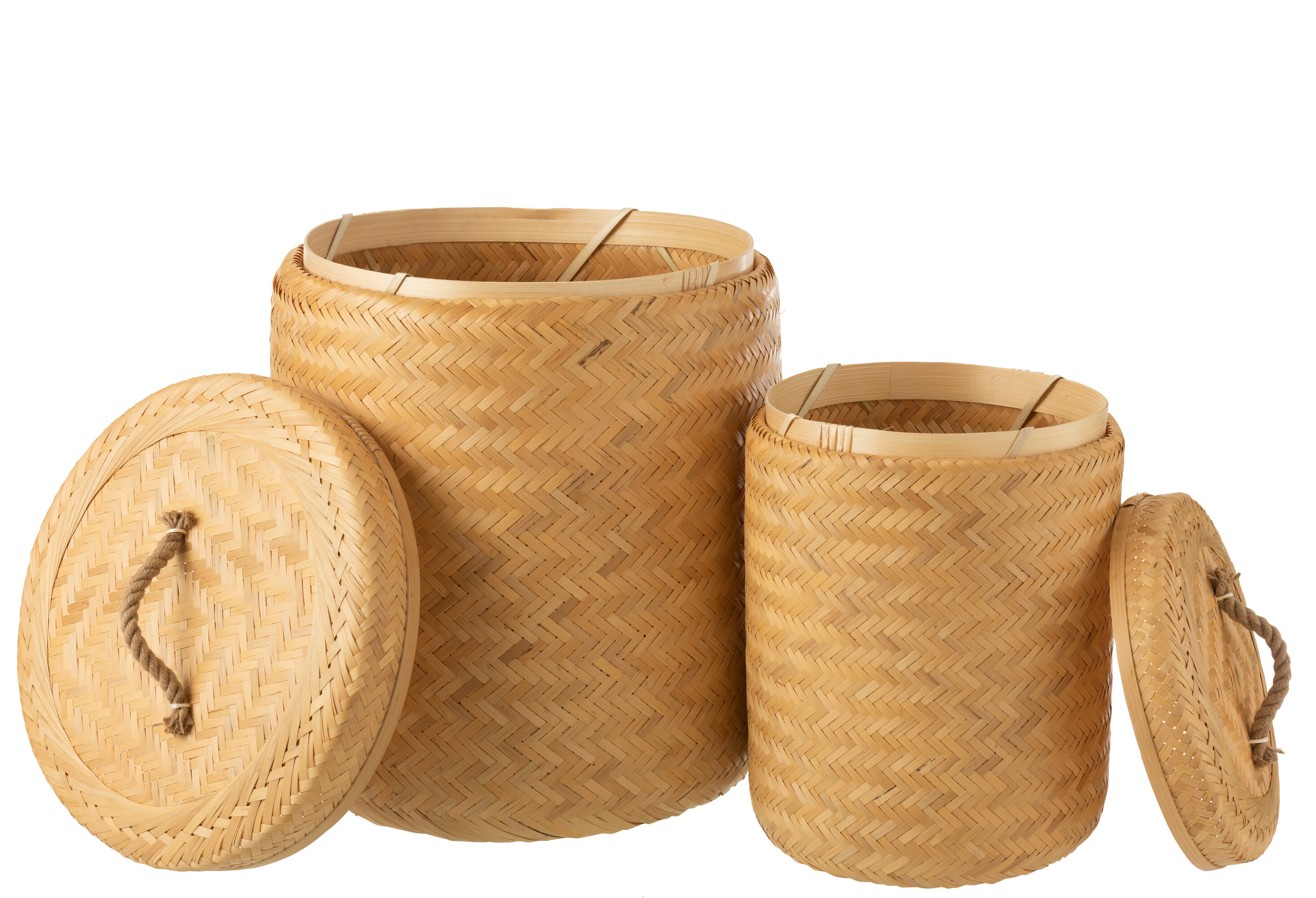 Set de cestas de almacenaje de bambú natural comprar AQUÍ