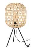 Table Lamp Tripod Round Bamboo