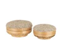 Set Of 2 Boxes Elia Bamboo Natural