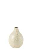 Vase Nuye Drop Shells/Bamboo Ivory