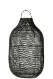 Lantern Cylinder Xl Rattan Black