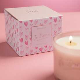 Bougie Parfumee Je T'aime Rose