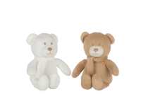 Bear Plush White/Beige Assortment