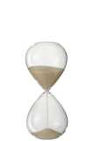 Sanduhr Dekorativ Glas/Sand Beige