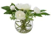 Renoncule Pivoine En Vase Boule