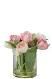 Tulipes En Vase Rond Plastique